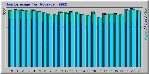 Hourly usage for November 2022